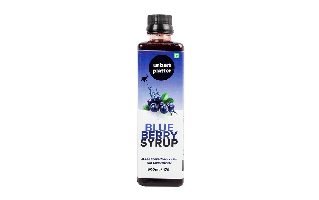 Urban Platter Blue Berry Syrup    Plastic Bottle  500 millilitre